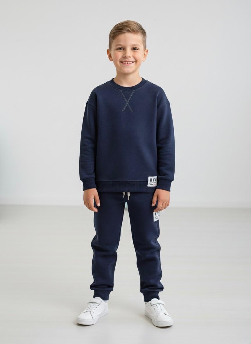 NYC Navy Joggers Set