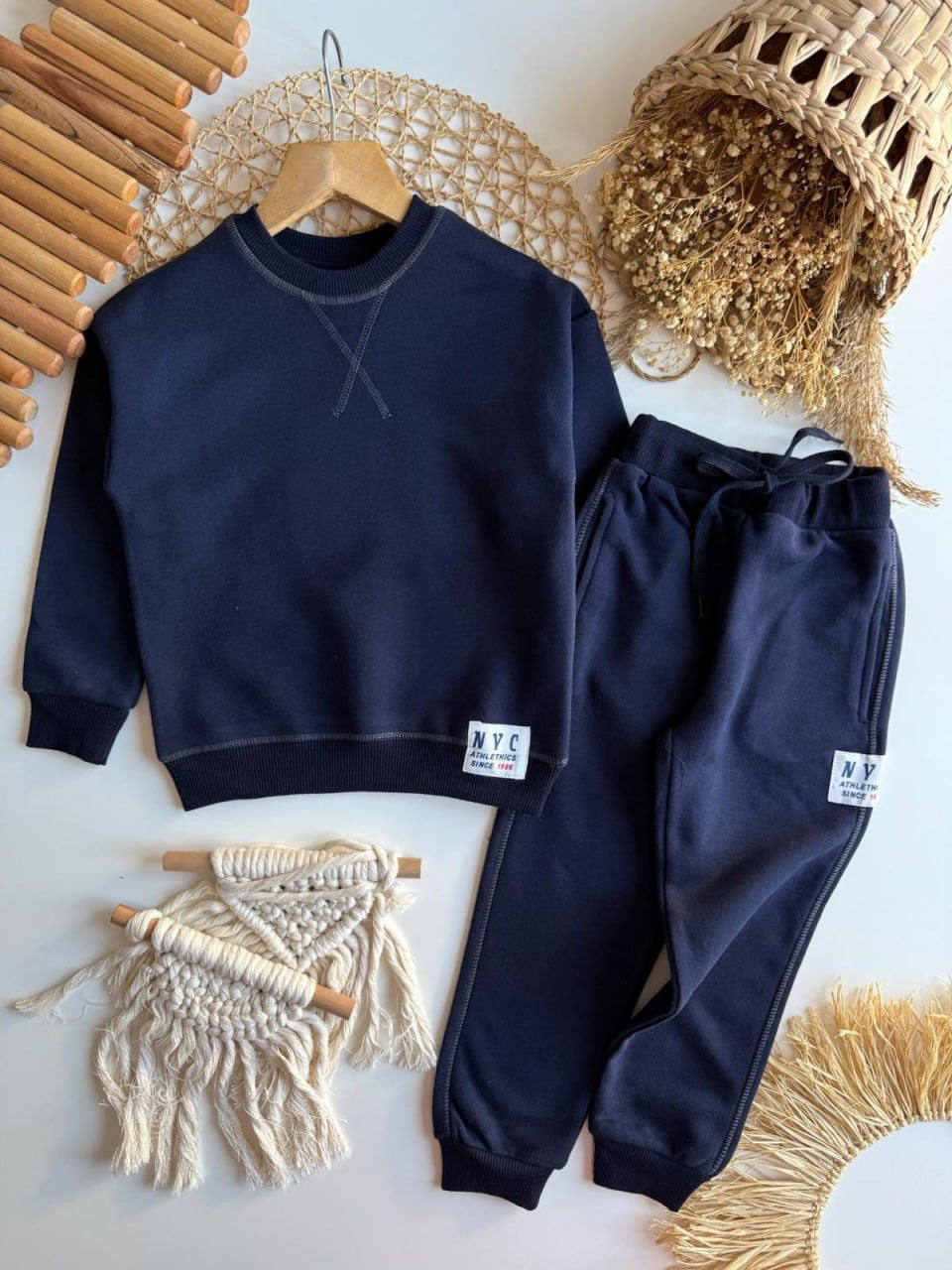 NYC Navy Joggers Set
