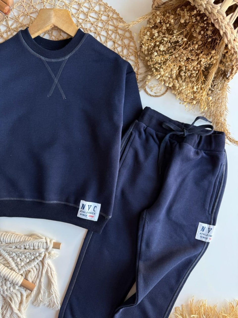 NYC Navy Joggers Set