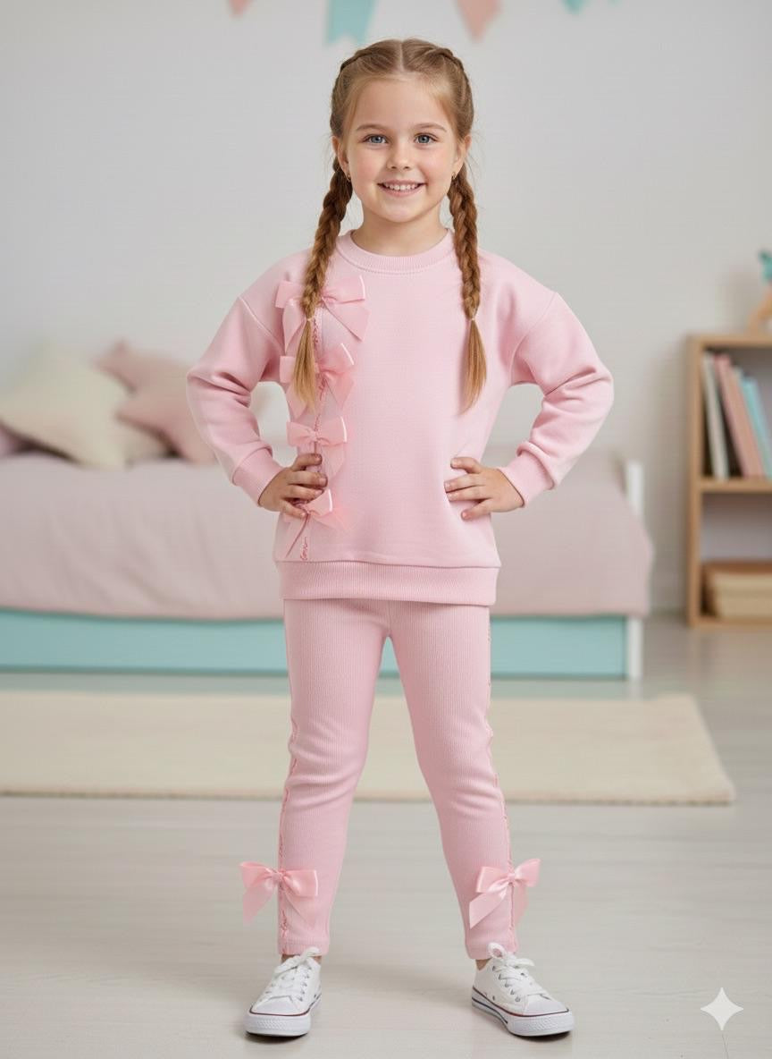 Pink Bows Legging Set