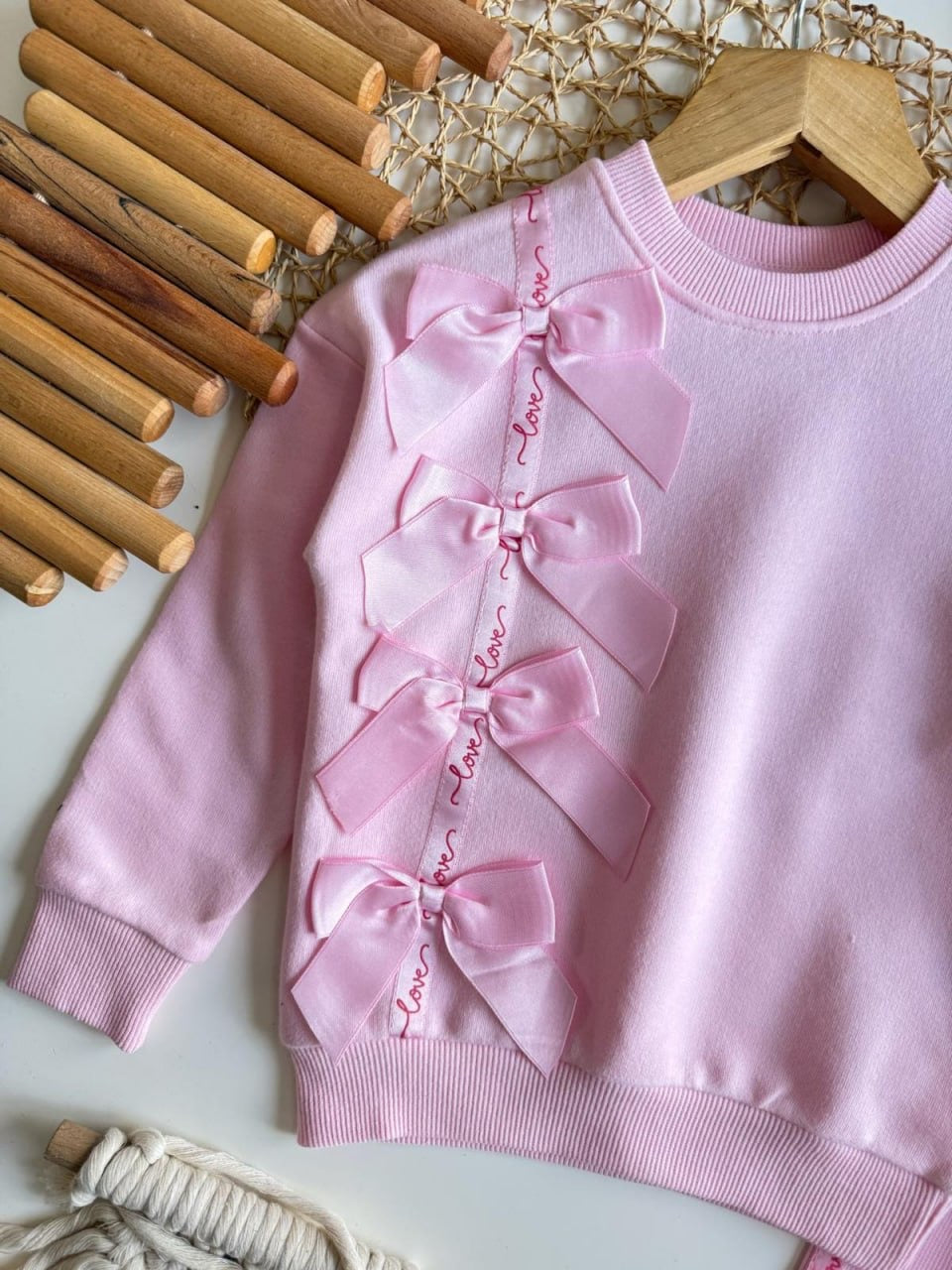 Pink Bows Legging Set