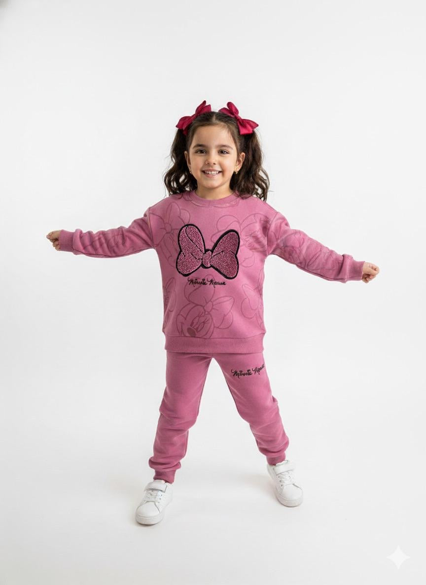 Dark Pink Minnie Tracksuit