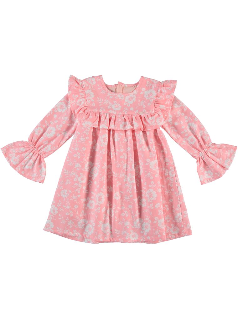 “Ruby Bloom” Floral Ruffle Dress
