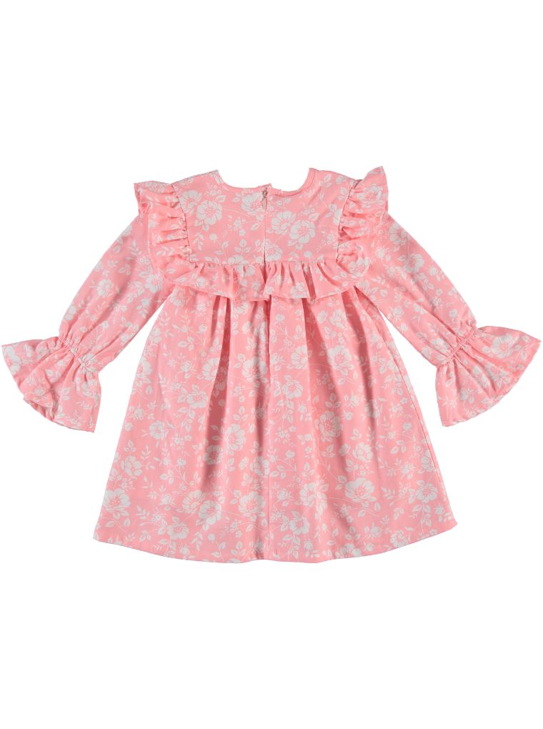 “Ruby Bloom” Floral Ruffle Dress