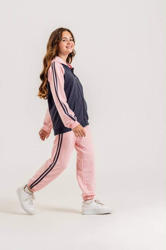 Pink and Grey Tracksuit