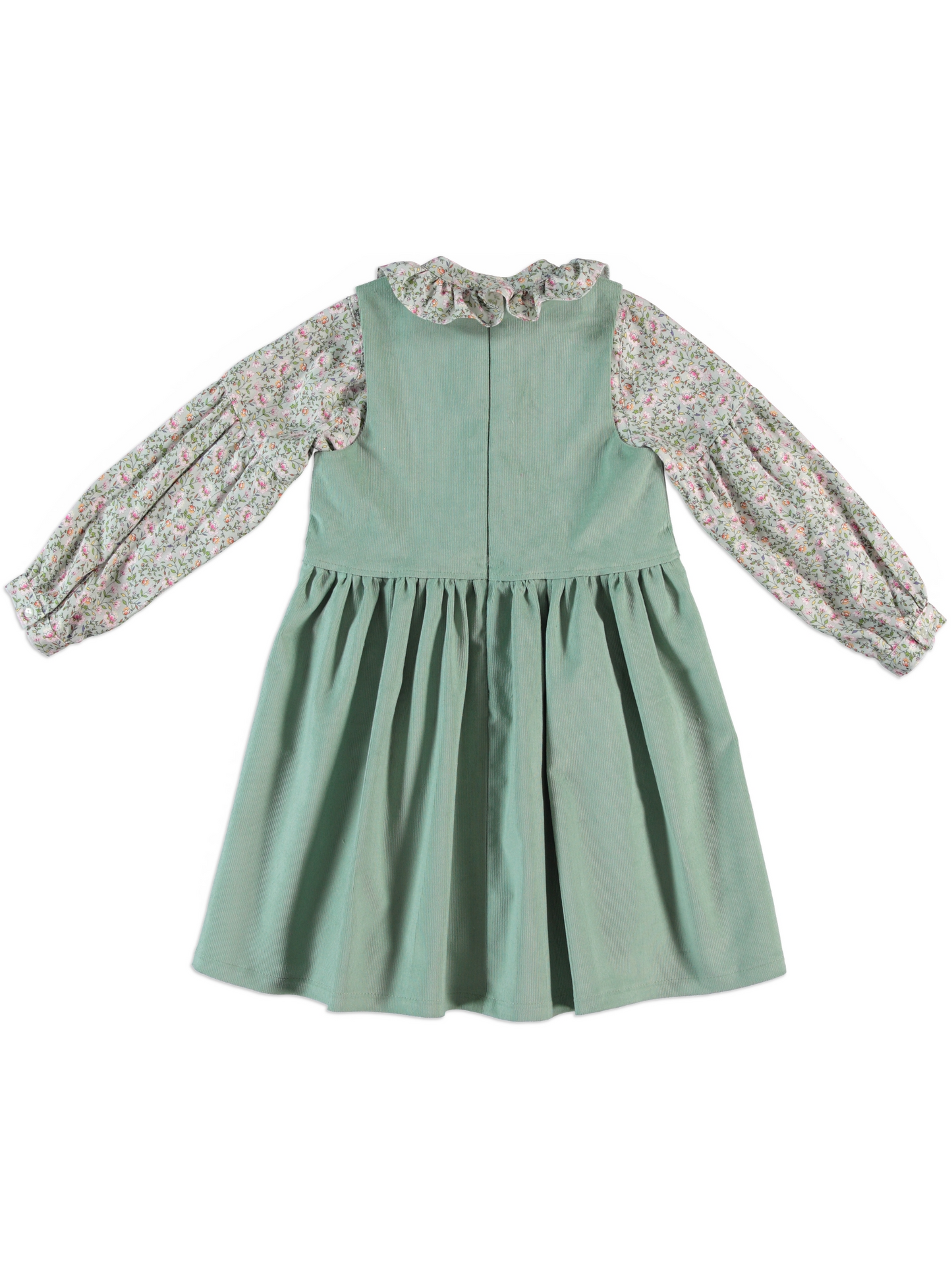“Sage Blossom” Layered Dress