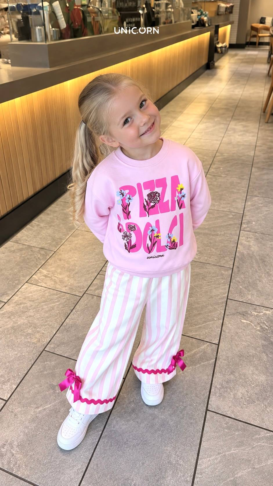 Pizza Dolci Striped Pants Set