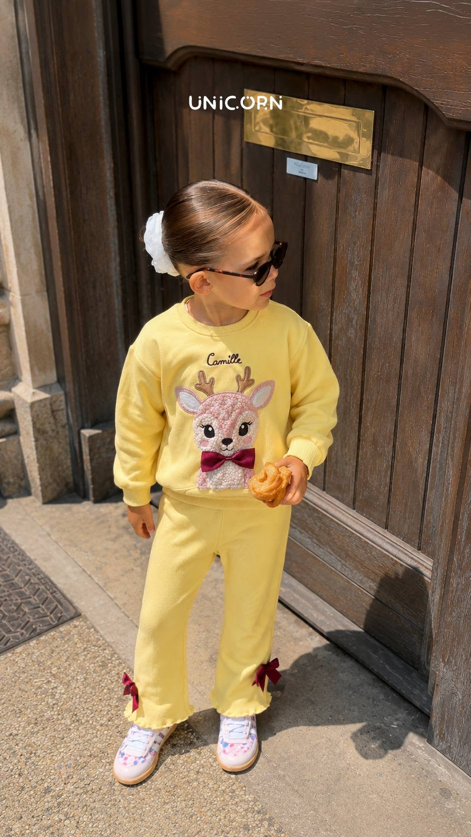 Yellow Dear Flare Legging Set
