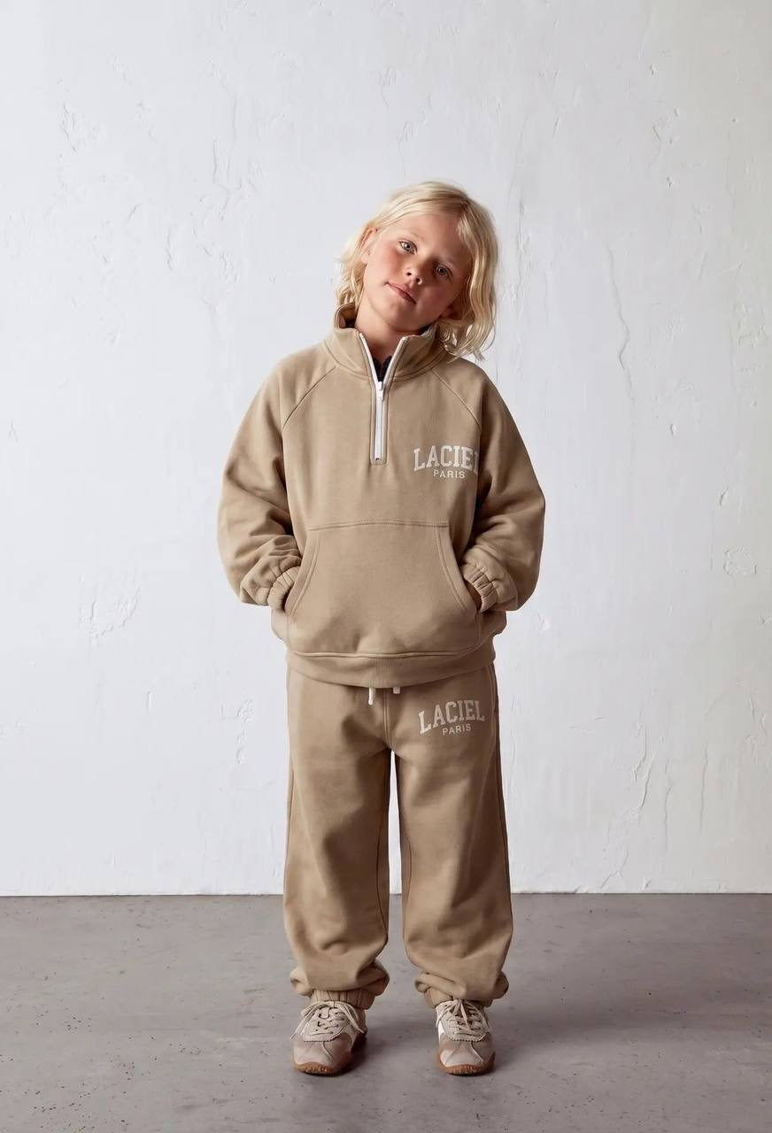 Laciel Beige Tracksuit Set