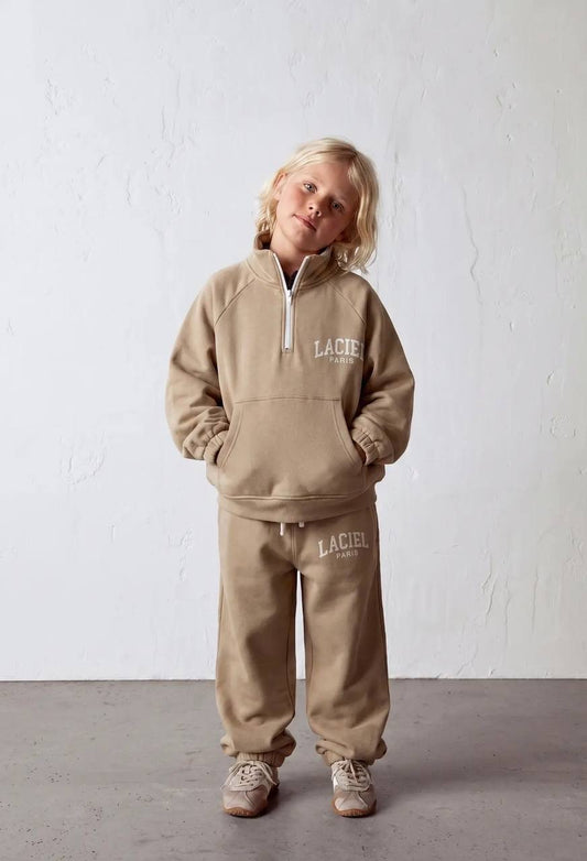 Laciel Beige Tracksuit Set