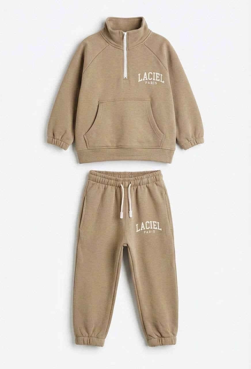 Laciel Beige Tracksuit Set