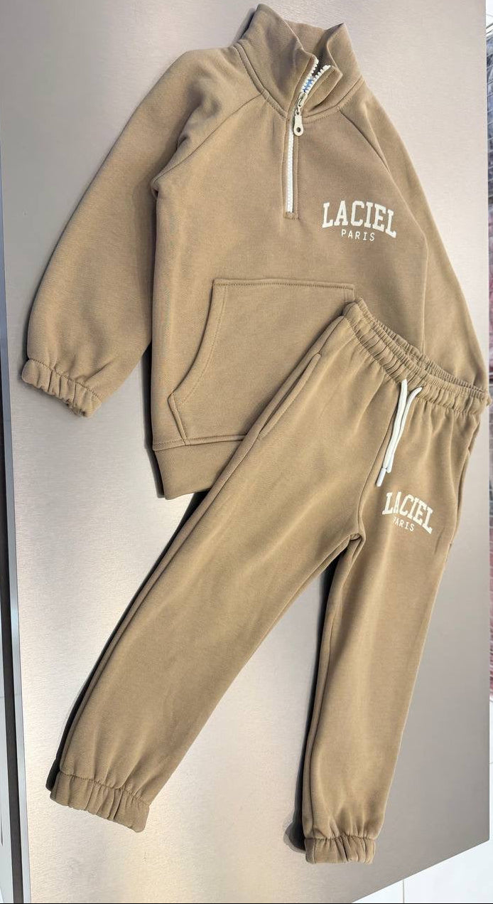 Laciel Beige Tracksuit Set