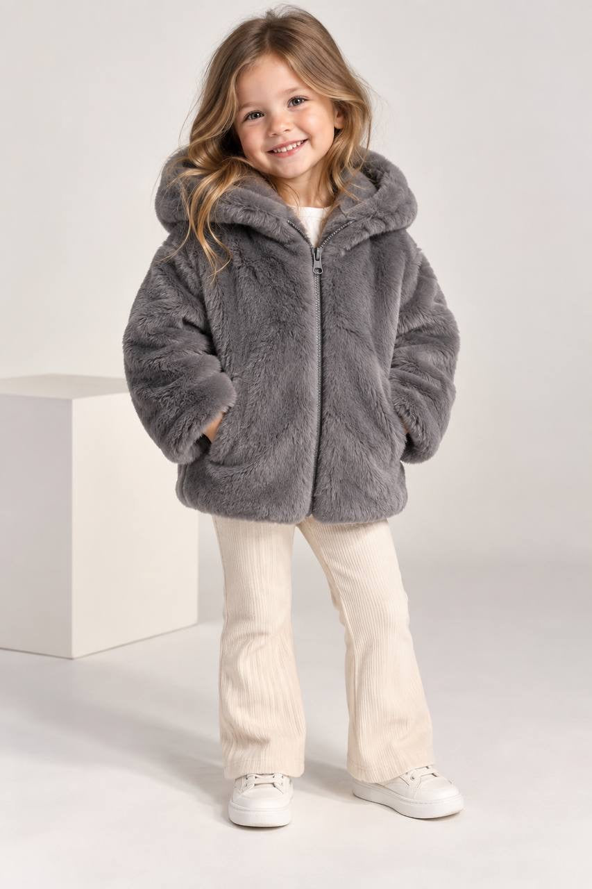 Gray Fur Jacket