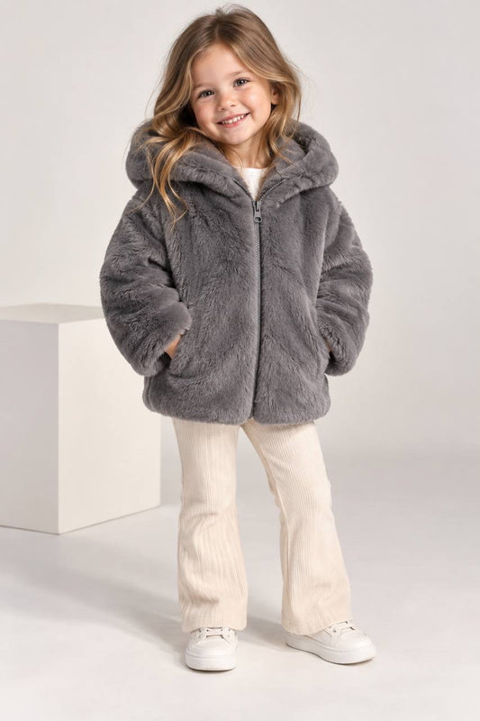 Gray Fur Jacket
