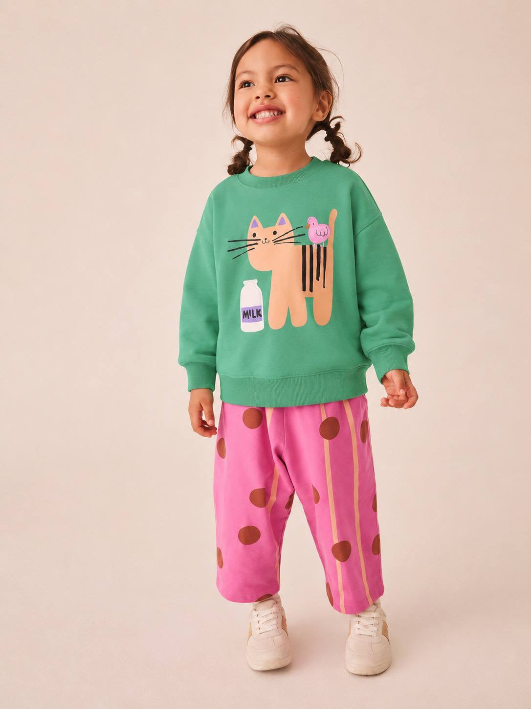 Green & Pink Cat Set