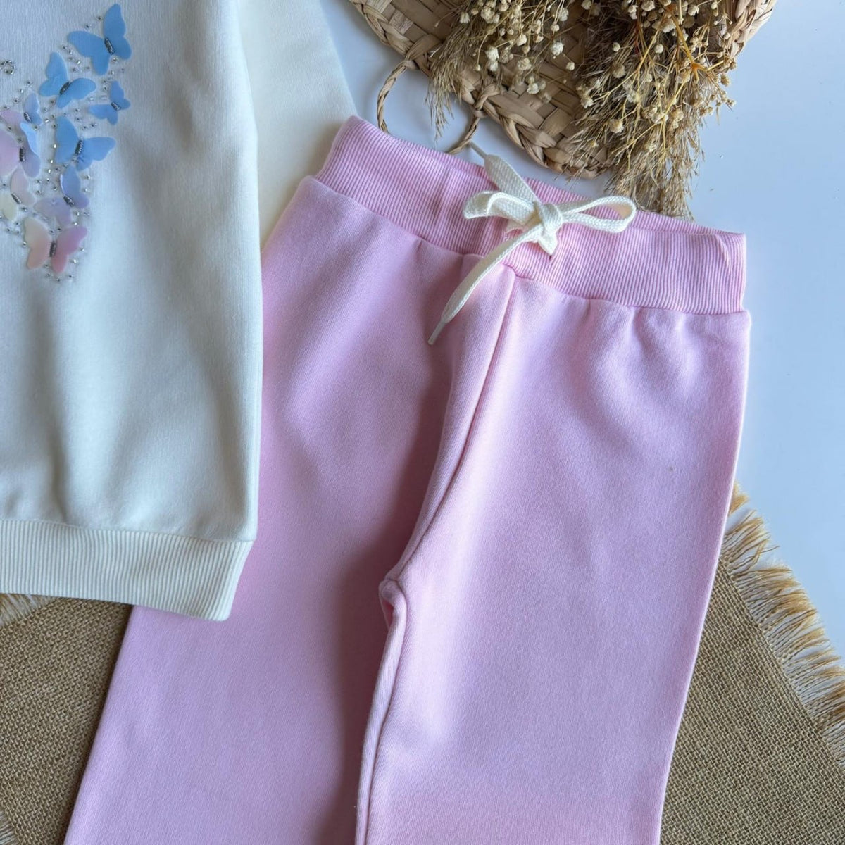 3D Butterfly Wide Leg Set