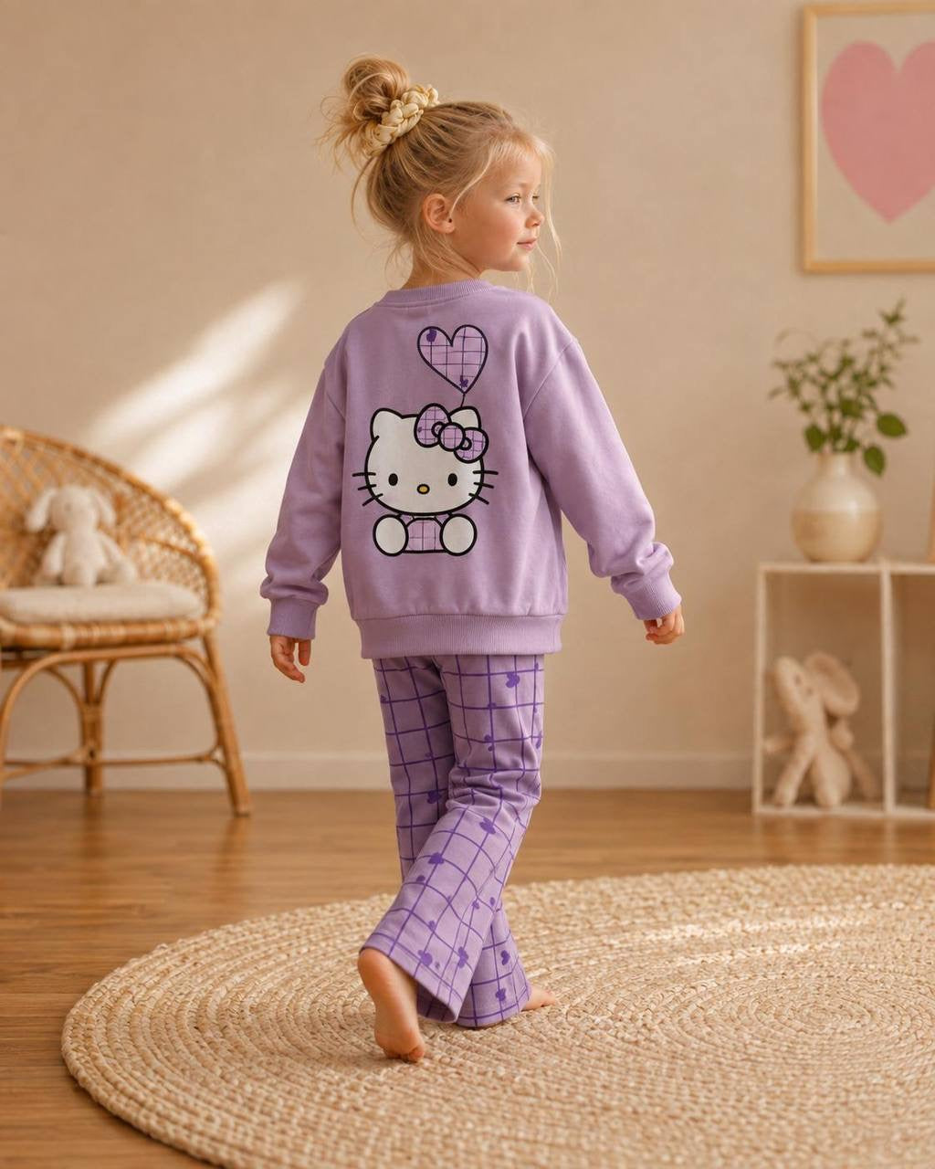 Purple Hello Kitty Wide Leg Set