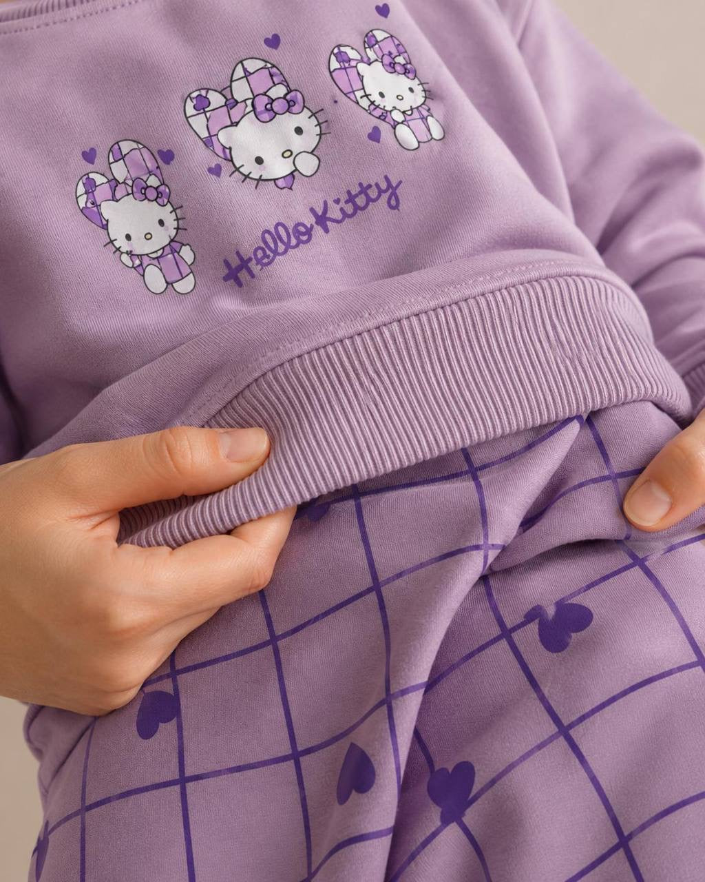 Purple Hello Kitty Wide Leg Set