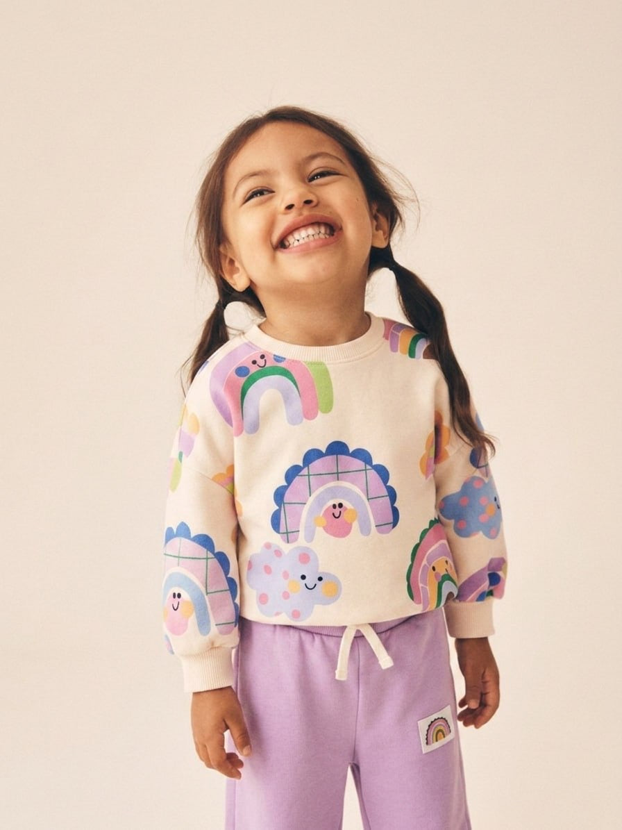 Purple Rainbow Wide Leg Set