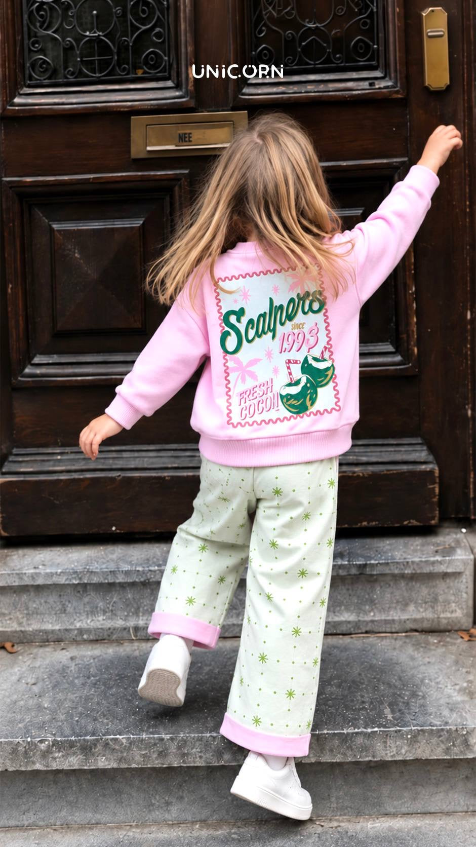 Pink & Green Palm Tree Set
