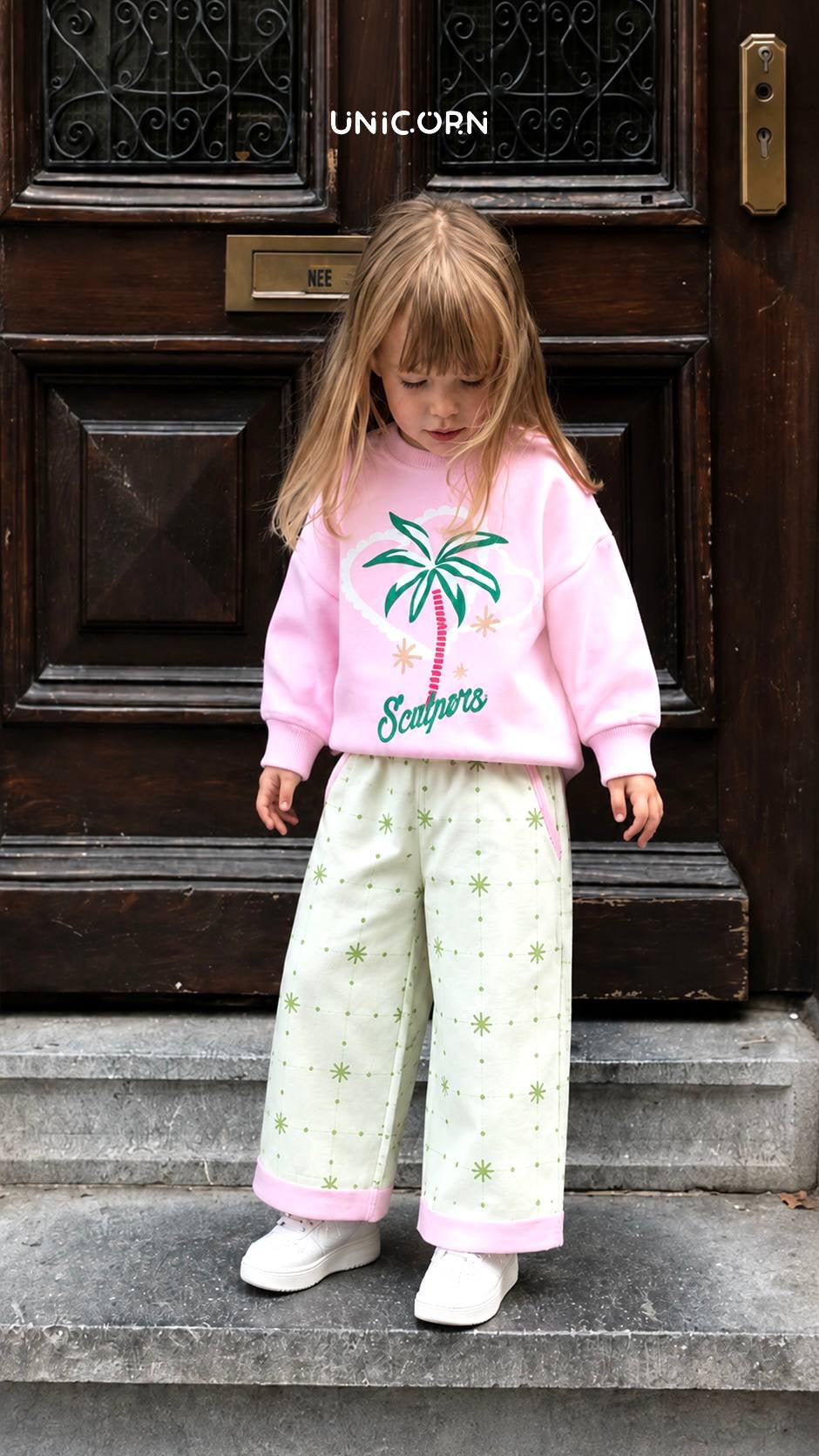Pink & Green Palm Tree Set