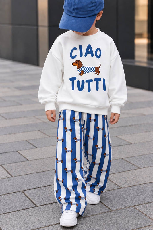 Ciao Tutti Dog Striped Set