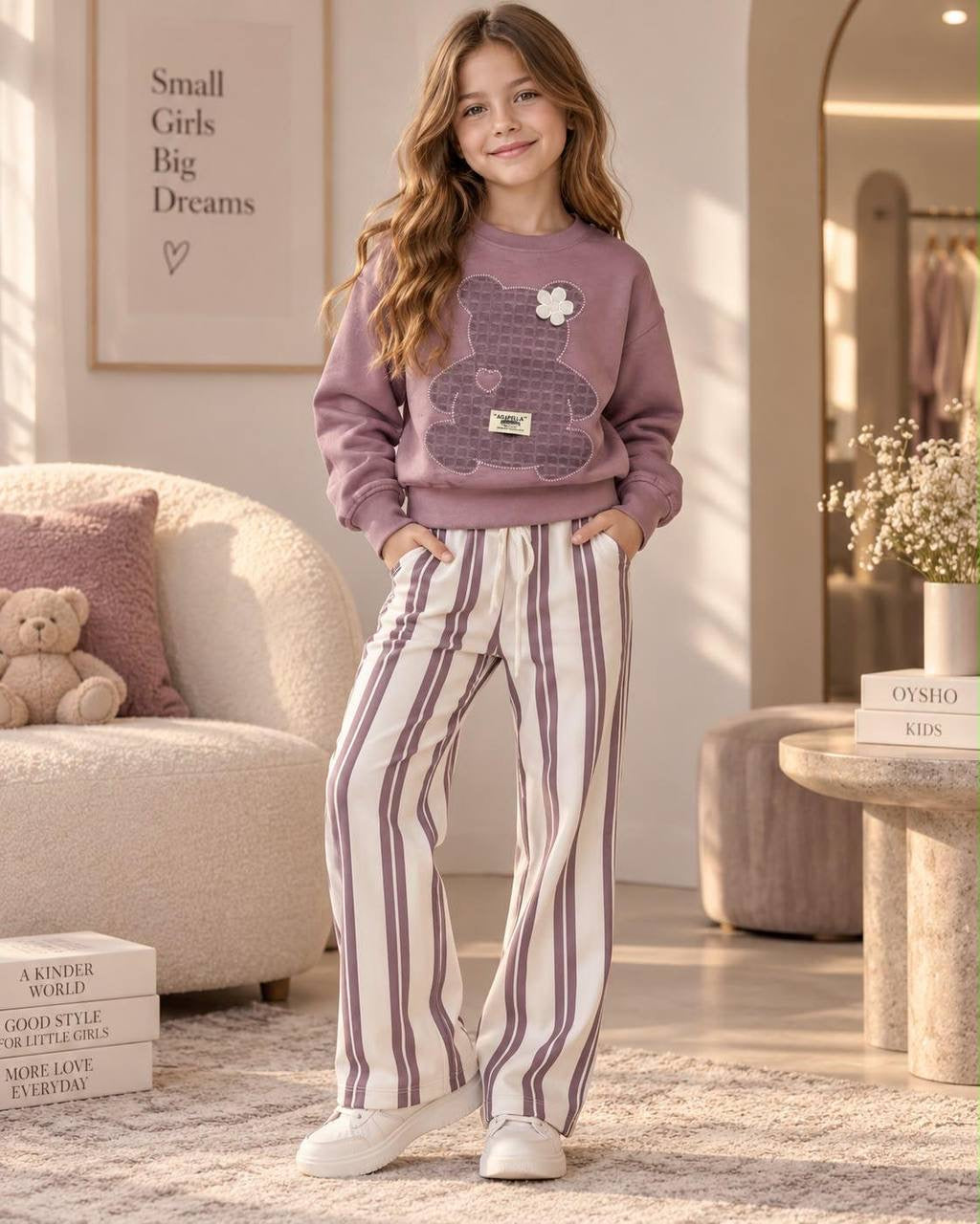 plum Bear Wide Leg Set