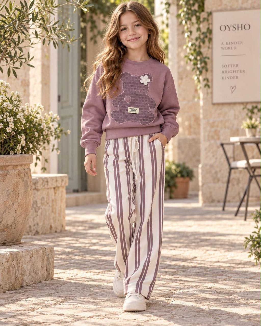 plum Bear Wide Leg Set