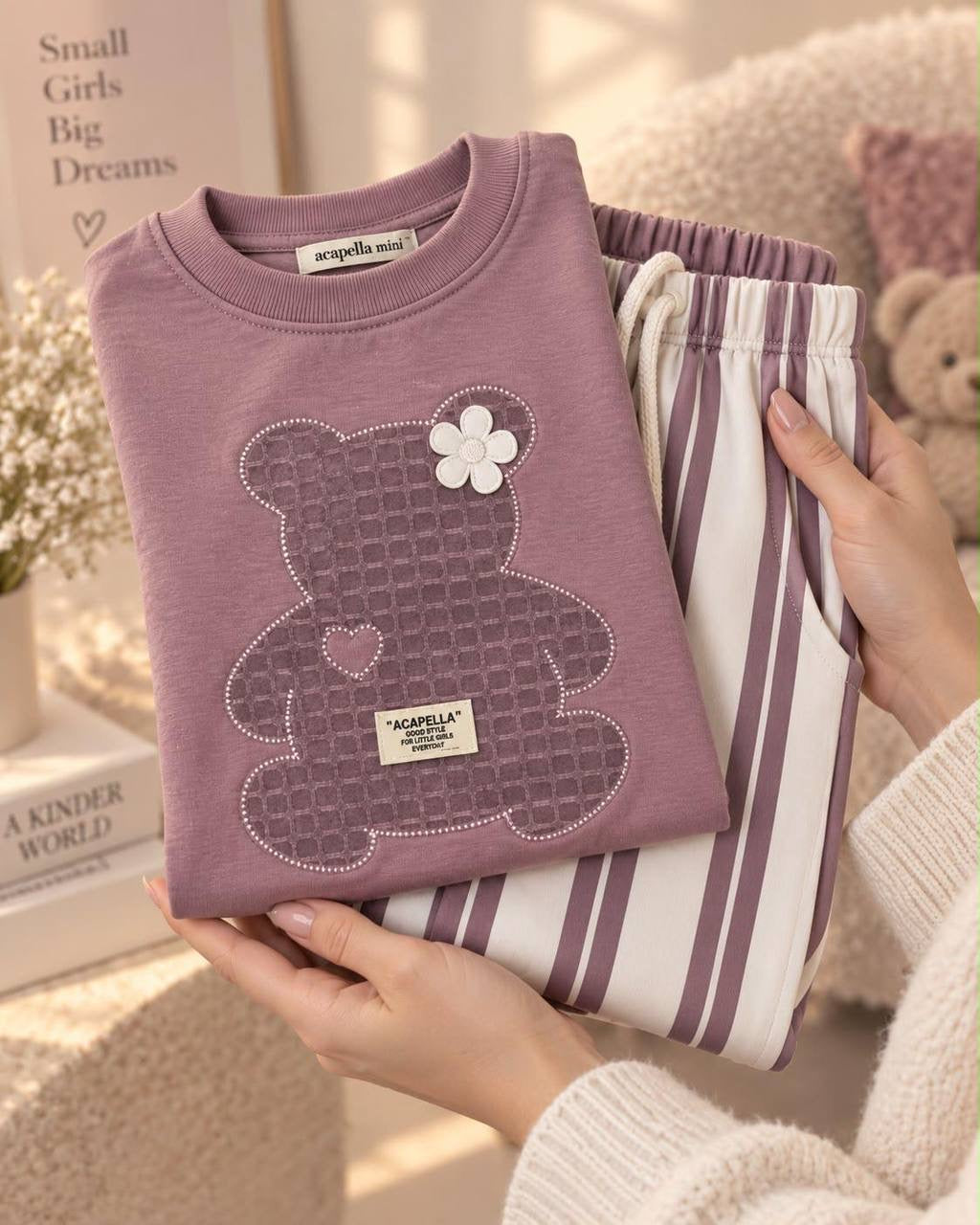 plum Bear Wide Leg Set