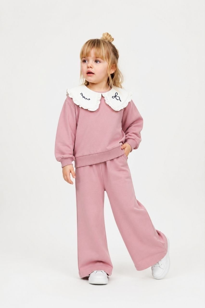 Pink & White Collar Set