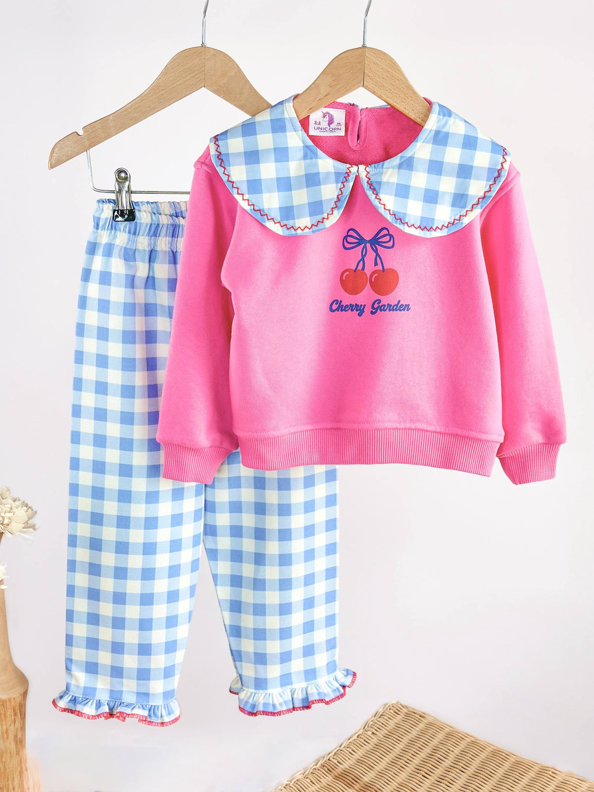 Cherry Garden Denim Set