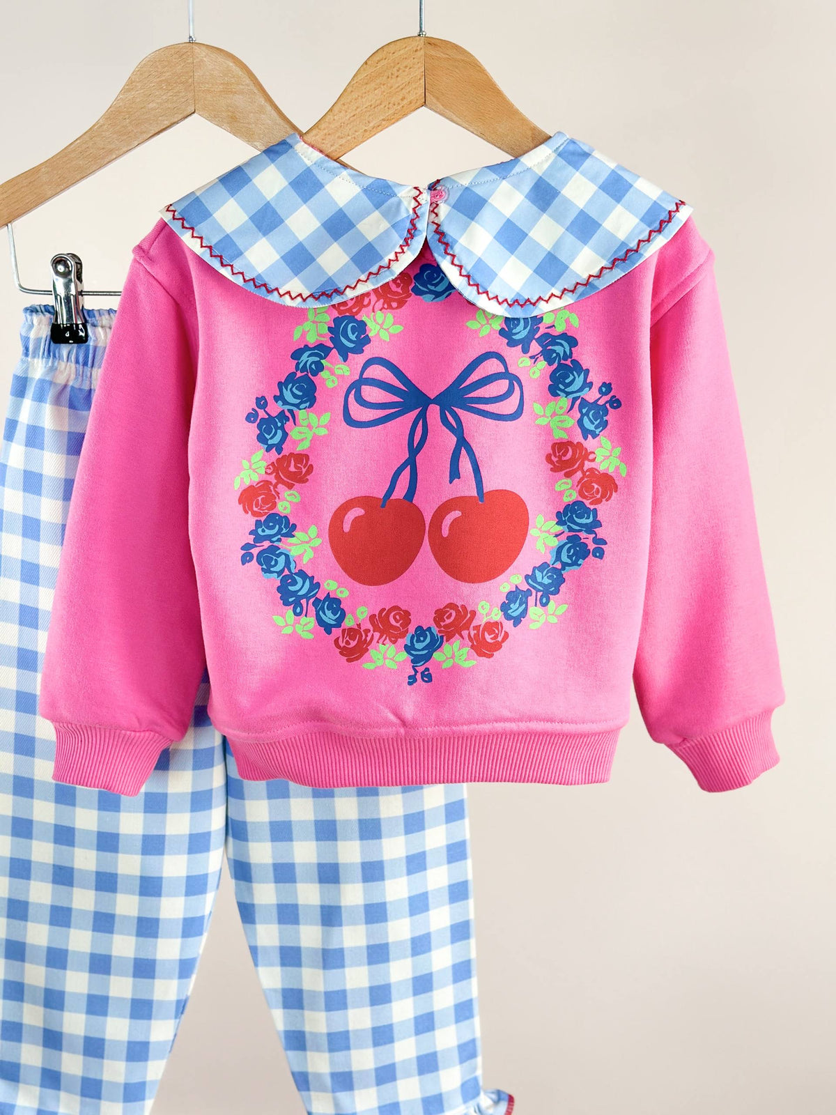 Cherry Garden Denim Set