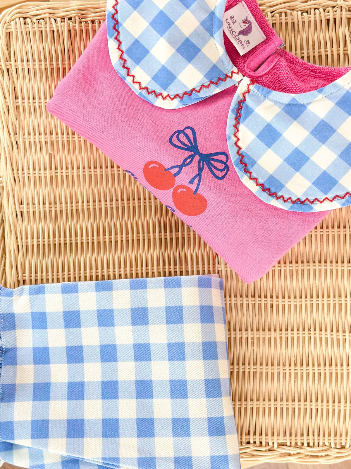 Cherry Garden Denim Set