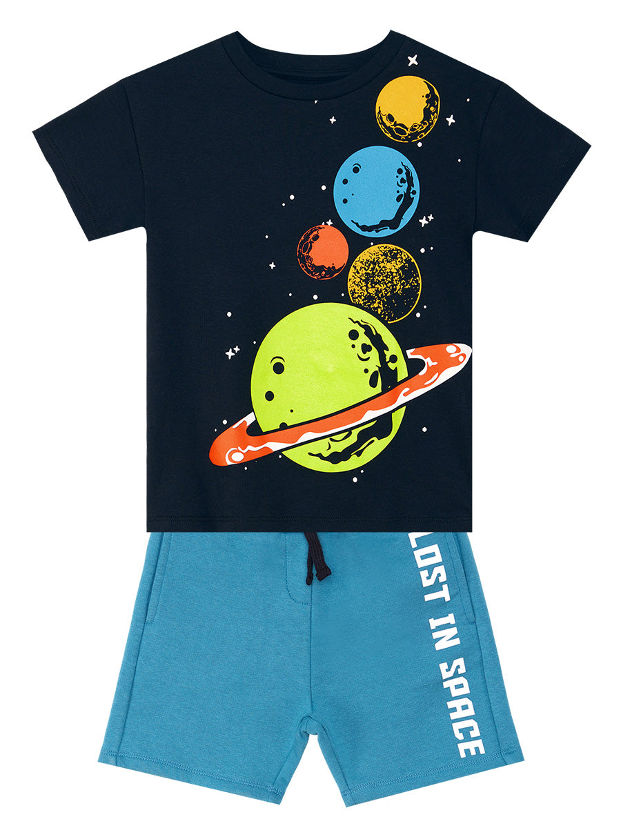 Planets Boy T-shirt & Shorts Set