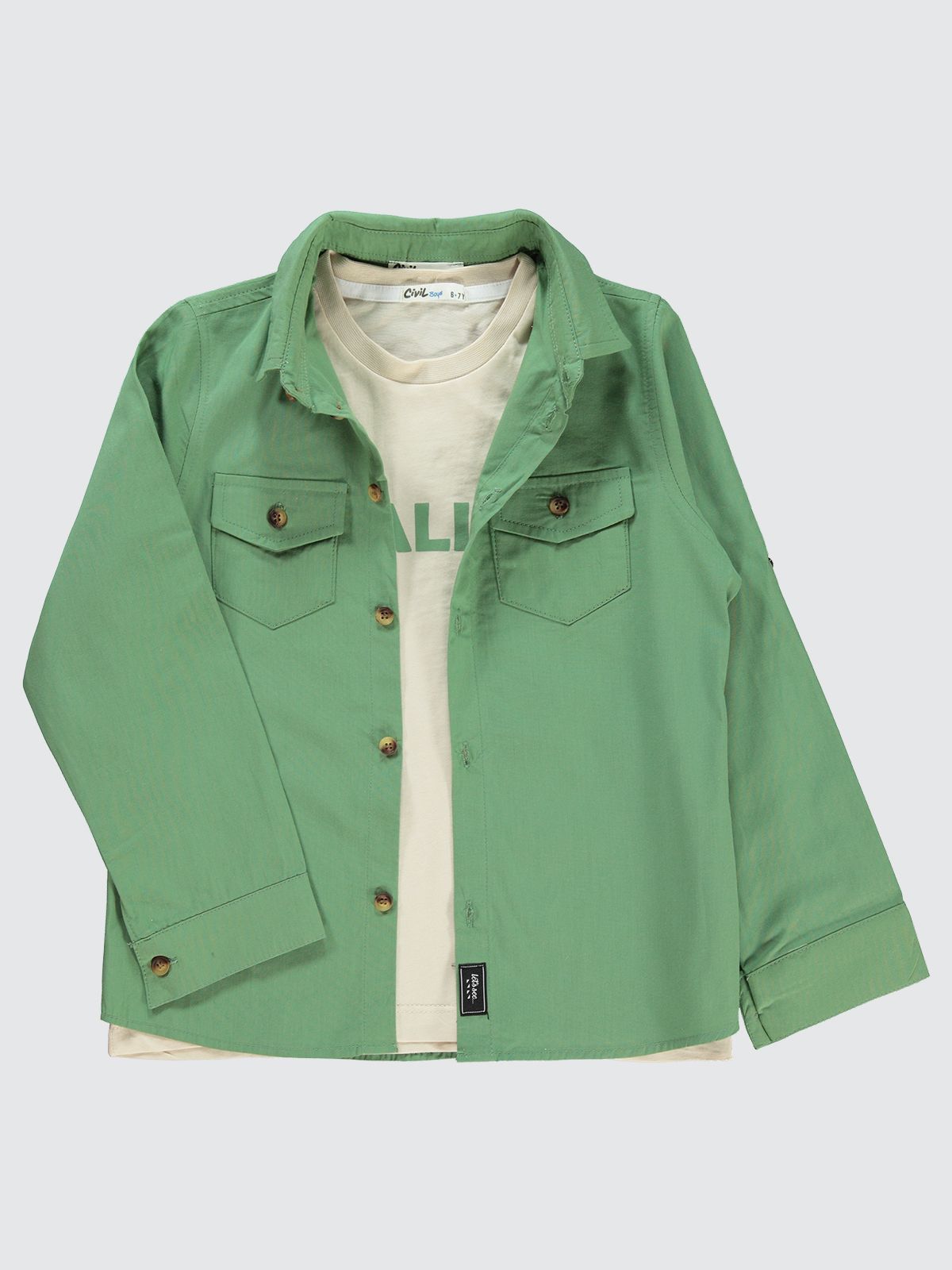Cargo, Tshirt and Shirt Set