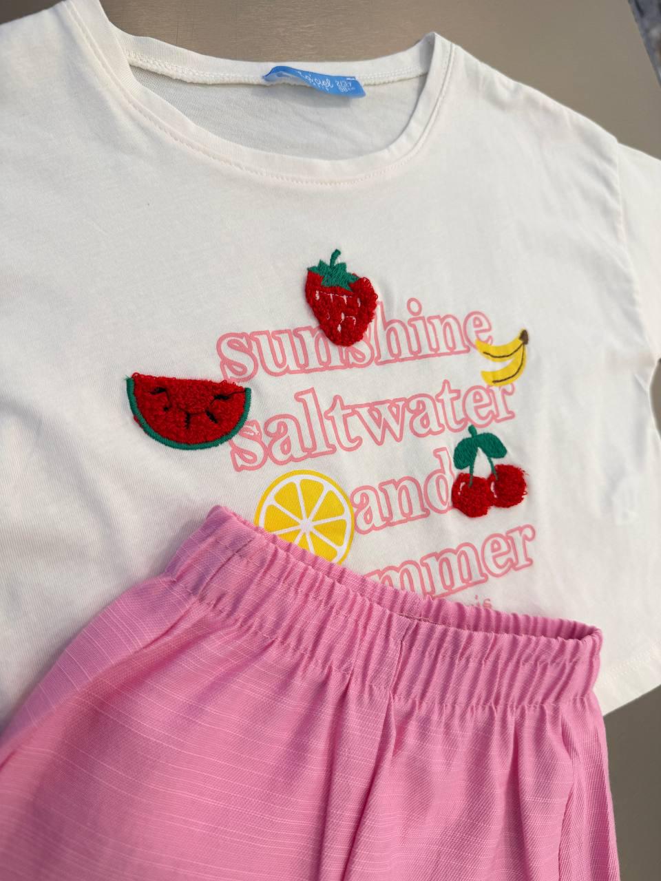 Fruits Linen Shorts Set 🍓