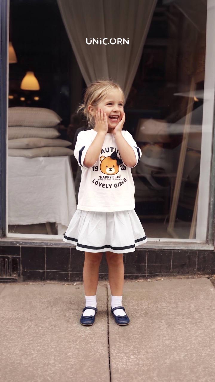 Lovely Bear Skirt Set 🧸🤍