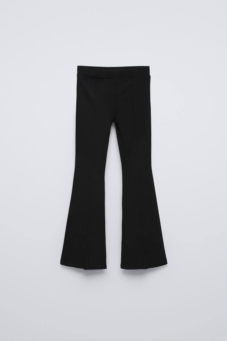 Black Slit Legging
