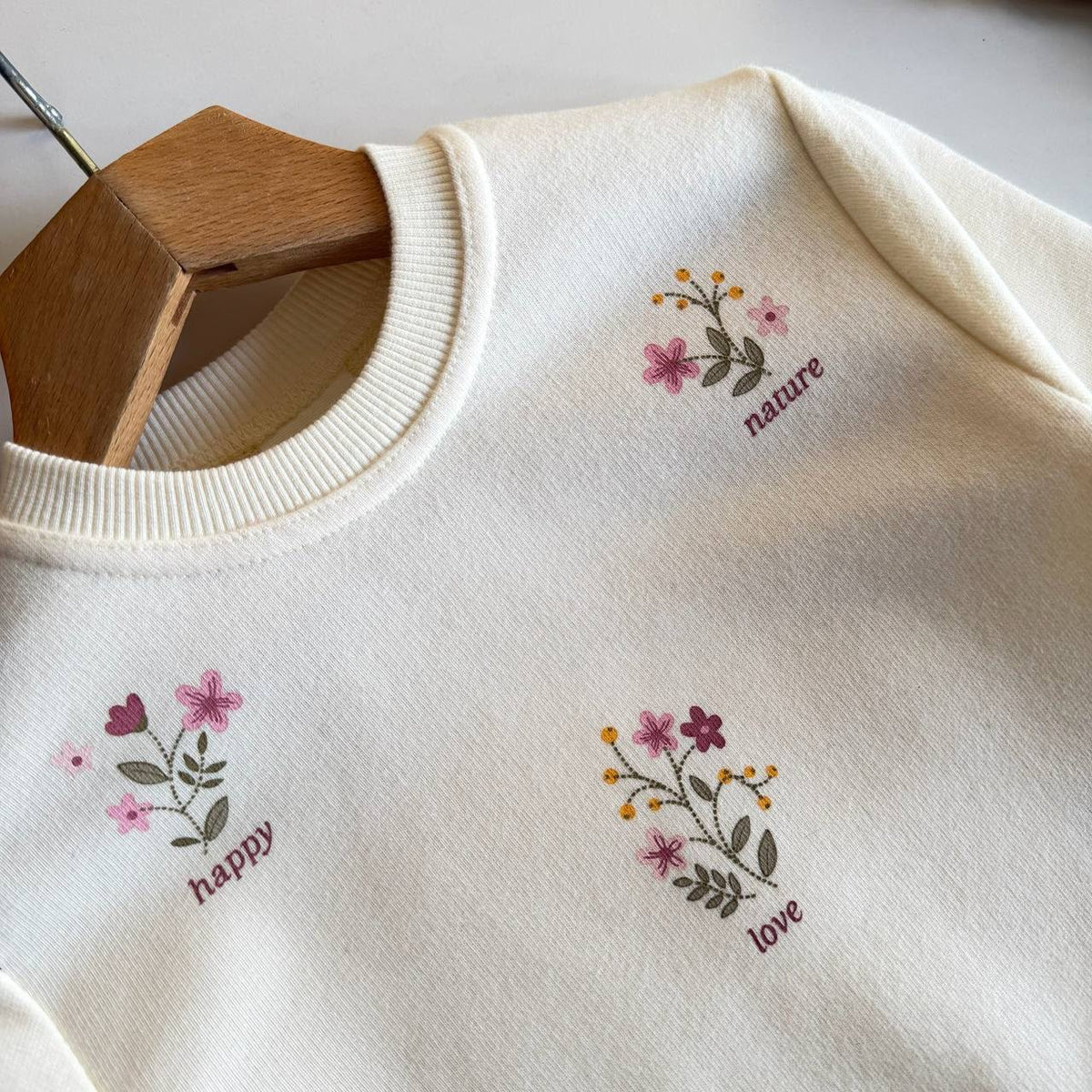 Pink & White Floral Baby Set