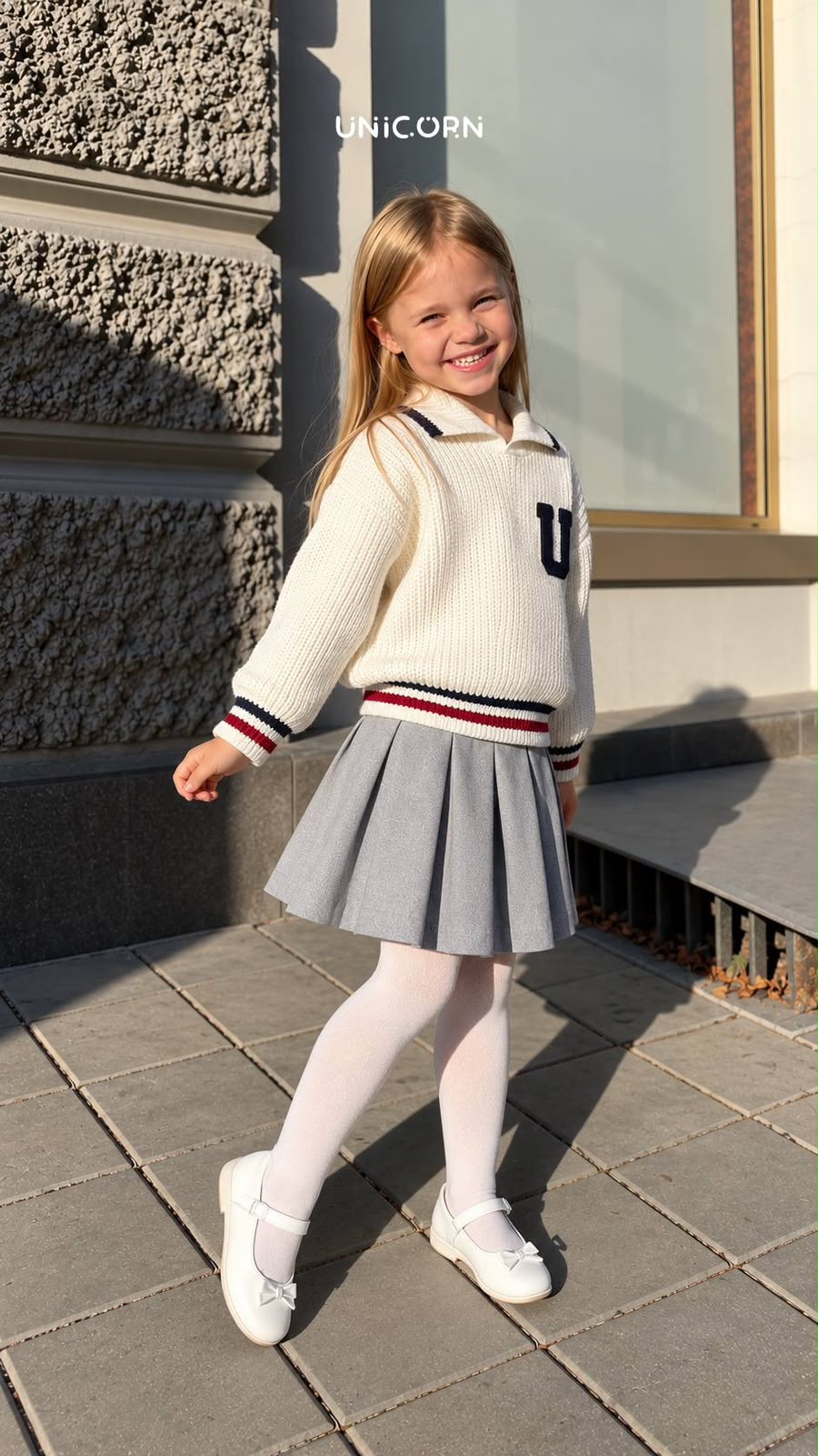 Classic Skirt & Knit Set