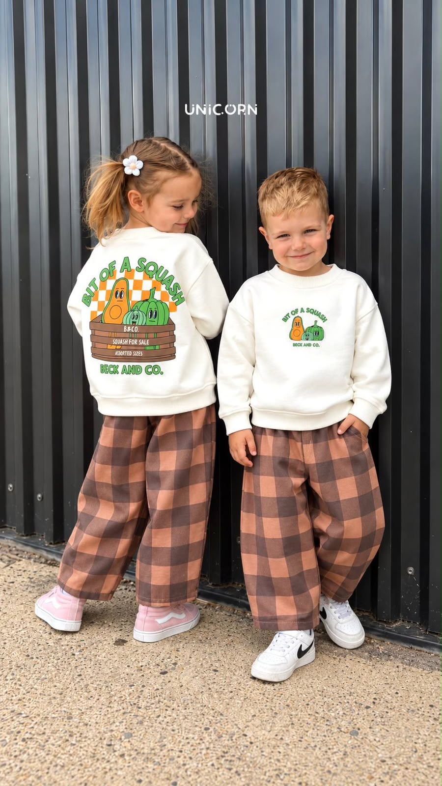 Pumpkin Squash Denim Set