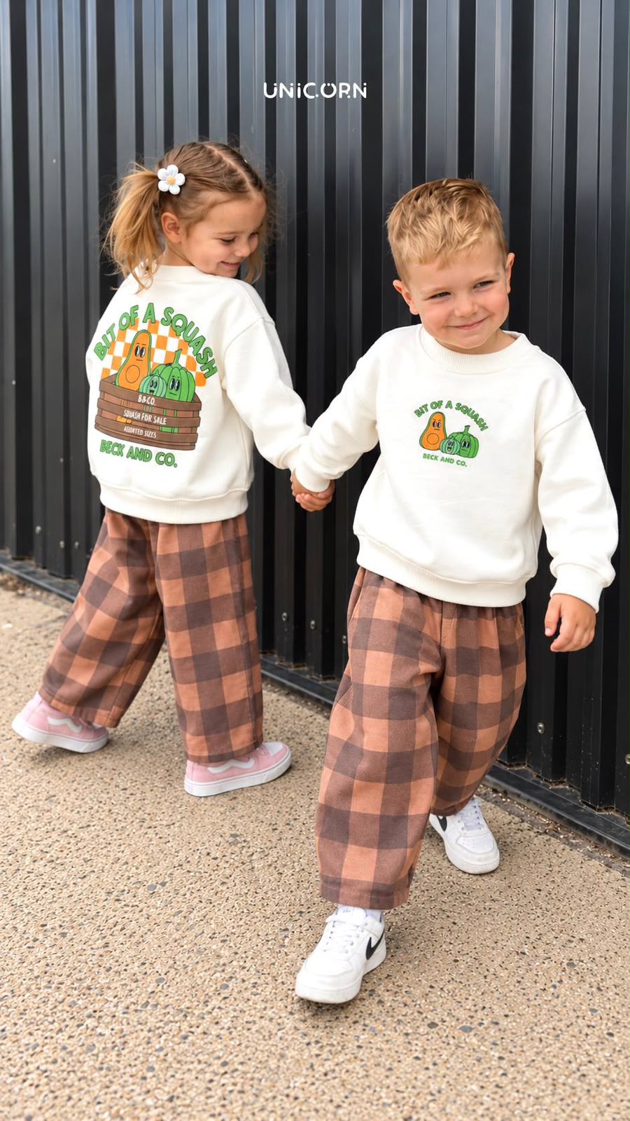 Pumpkin Squash Denim Set