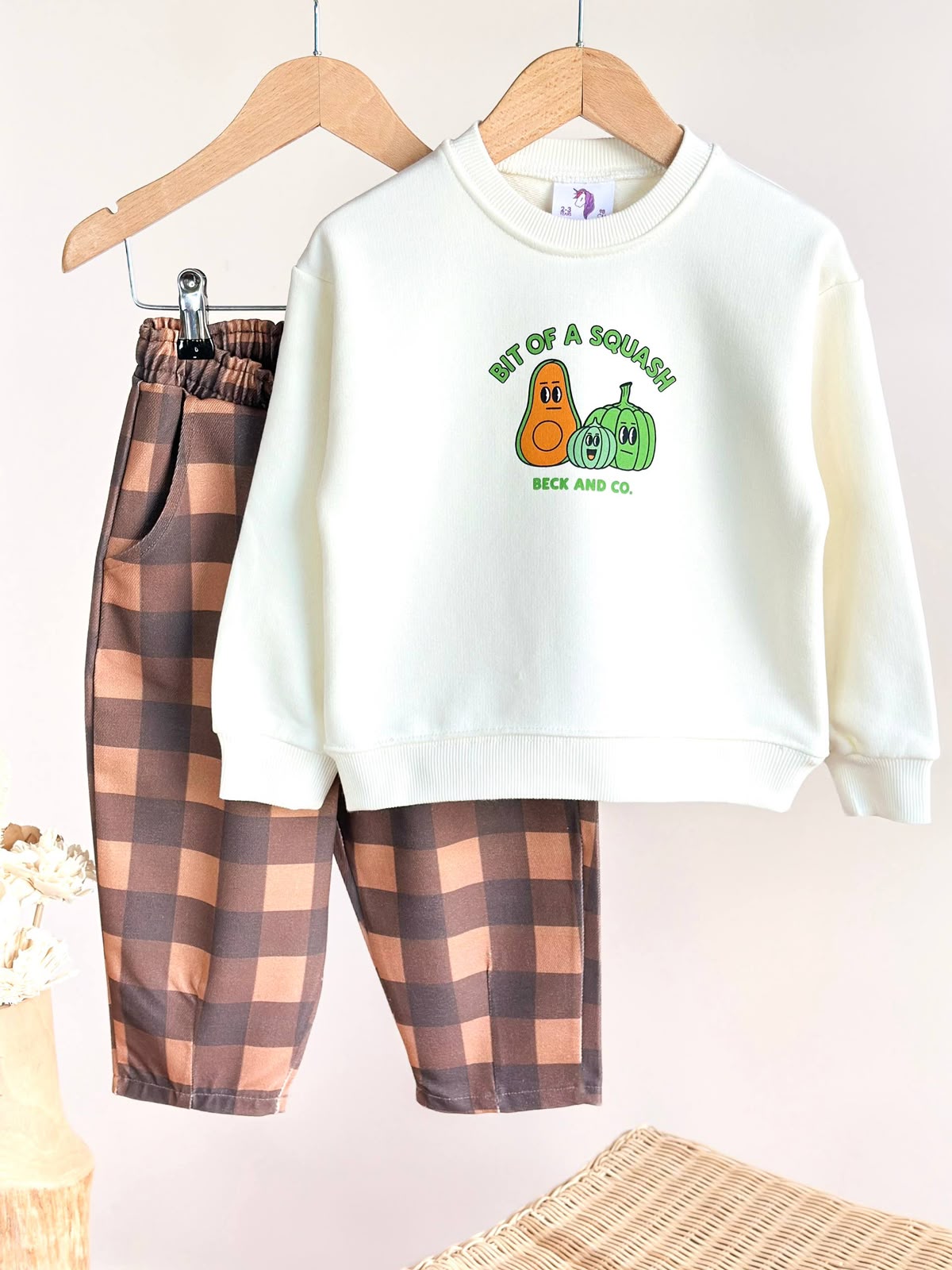 Pumpkin Squash Denim Set