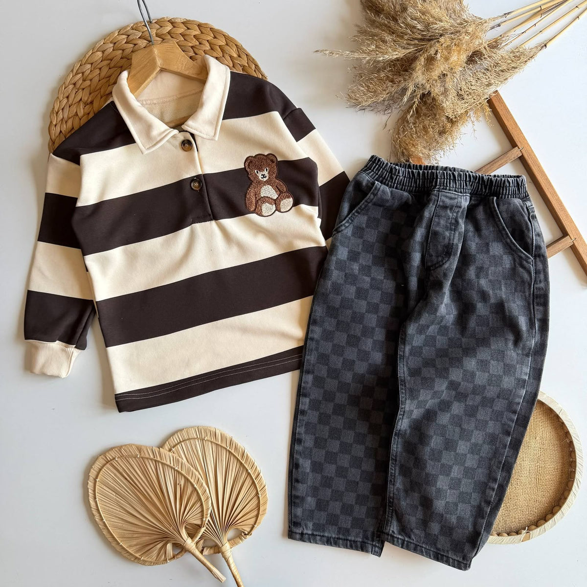 Teddy Polo & Denim Set