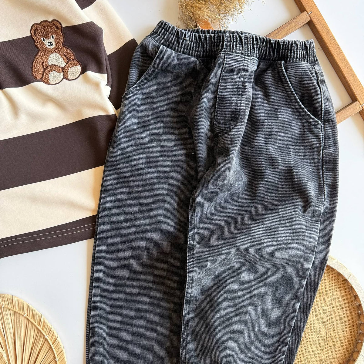 Teddy Polo & Denim Set