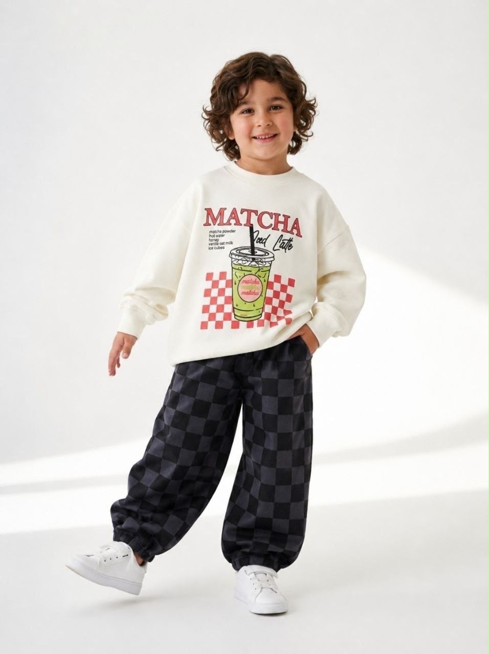 Matcha Denim Pants Set