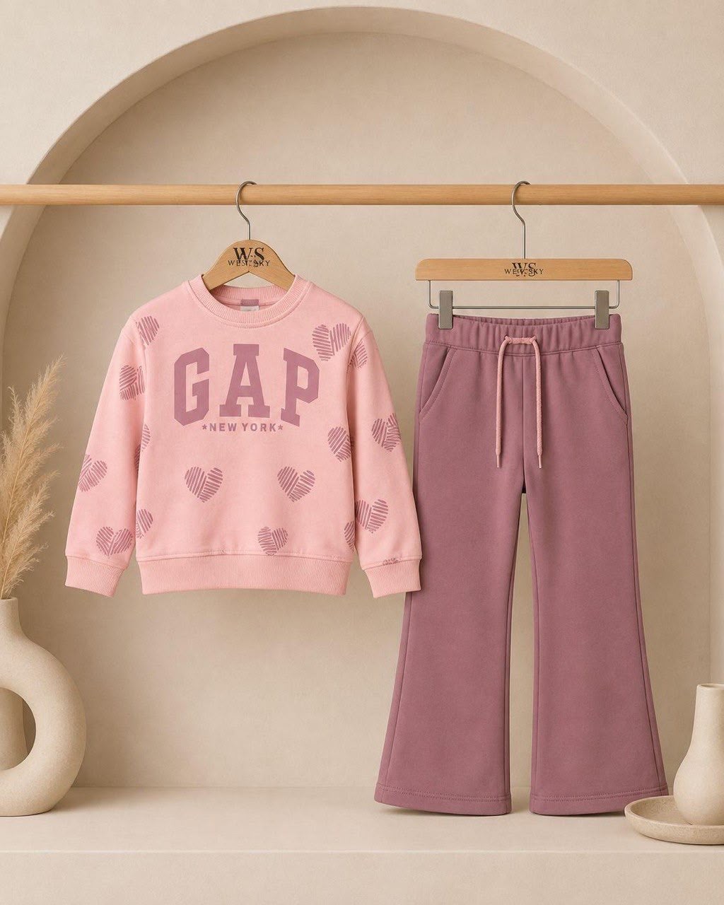 Gap Two Tones Pink Hearts Set