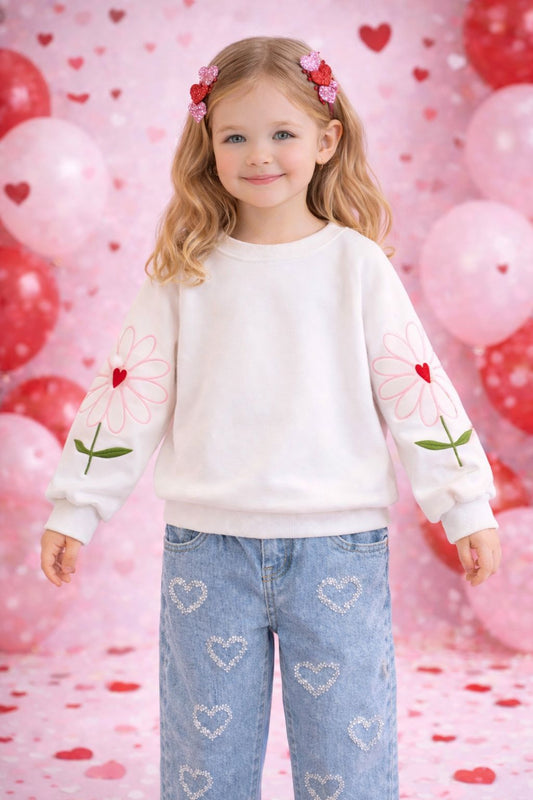 Hearts Sweatshirt and Jeans