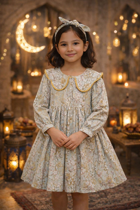 Monnarosa Milano “Willow Bloom” Dress with Headband