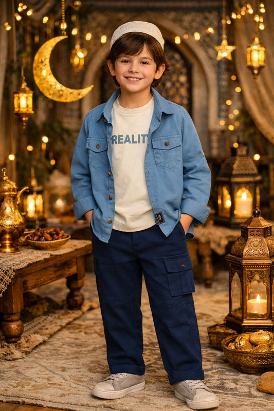 Cargo, Tshirt and Shirt Set